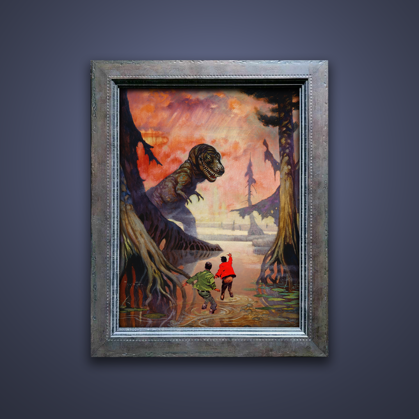 Frank Frazetta’s “Swamp God” artwork from the Frazetta Art Museum&