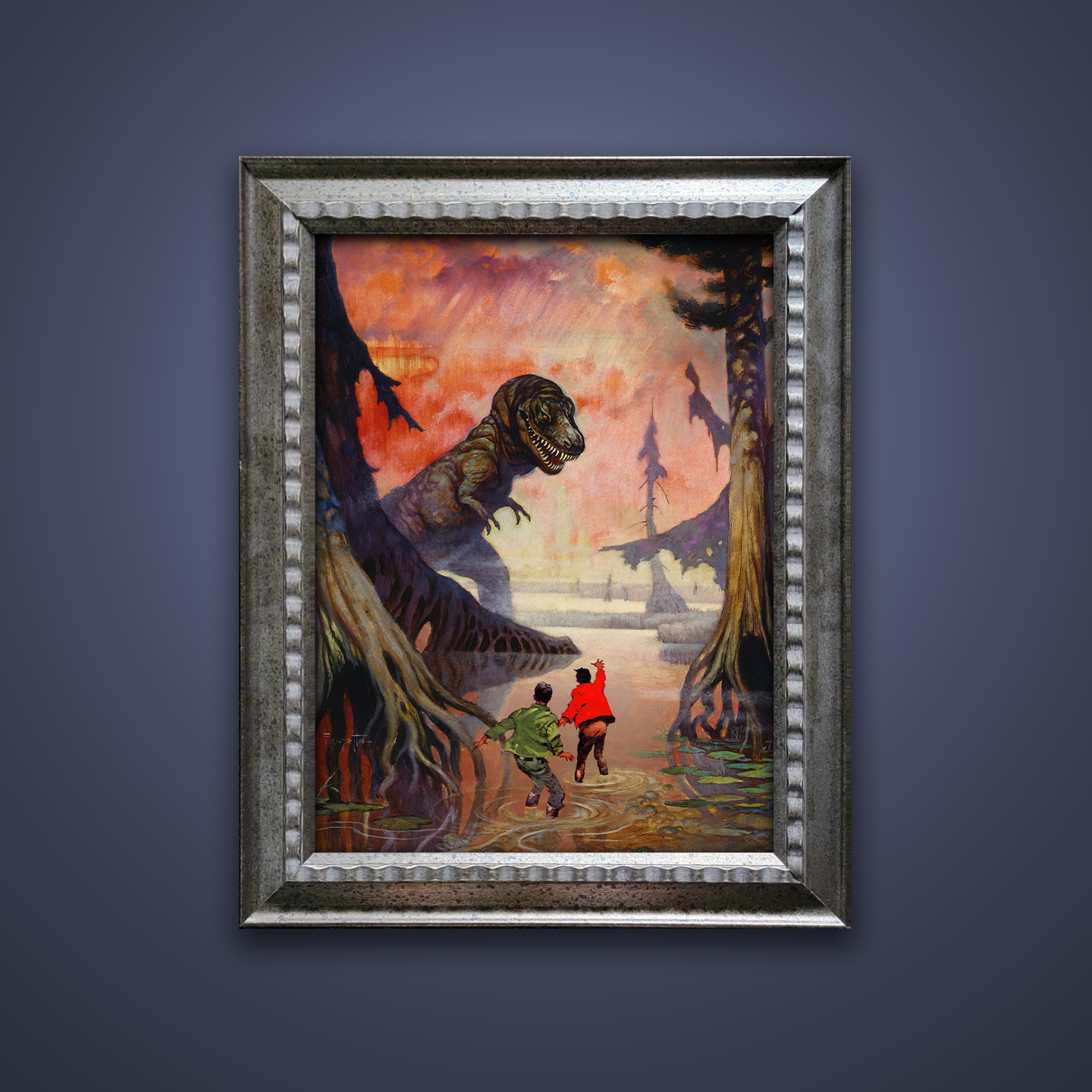 Frank Frazetta’s “Swamp God” artwork from the Frazetta Art Museum&