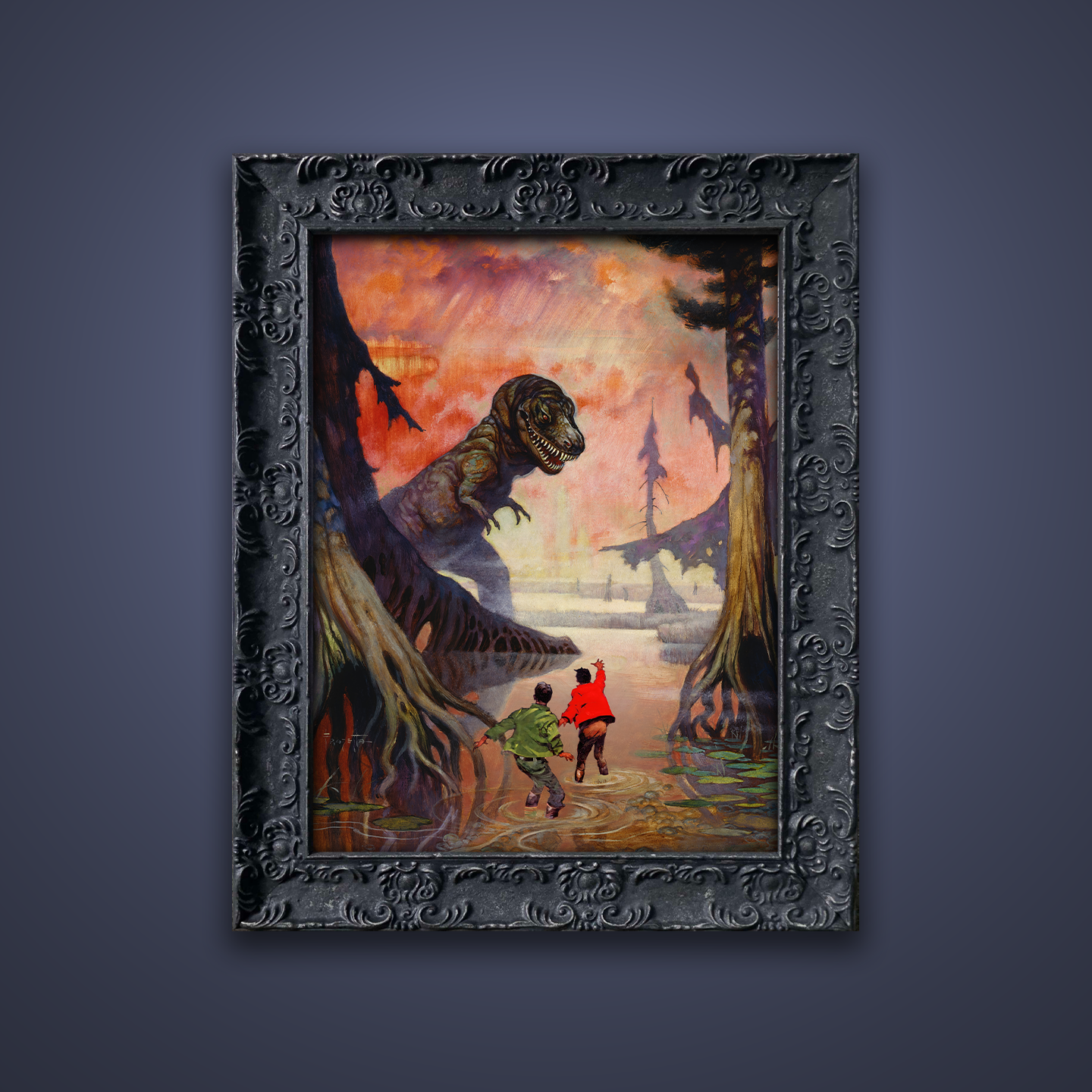 Frank Frazetta’s “Swamp God” artwork from the Frazetta Art Museum&