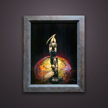 Frank Frazetta’s “The Brain” artwork from the Frazetta Art Museum&
