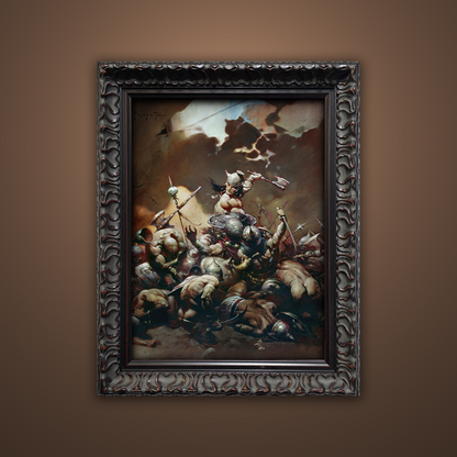 Frank Frazetta’s “The Destroyer” artwork from the Frazetta Art Museum&