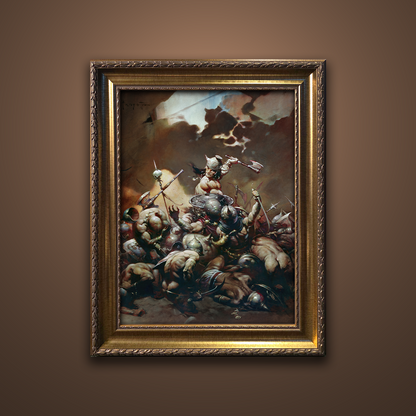 Frank Frazetta’s “The Destroyer” artwork from the Frazetta Art Museum&