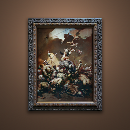 Frank Frazetta’s “The Destroyer” artwork from the Frazetta Art Museum&