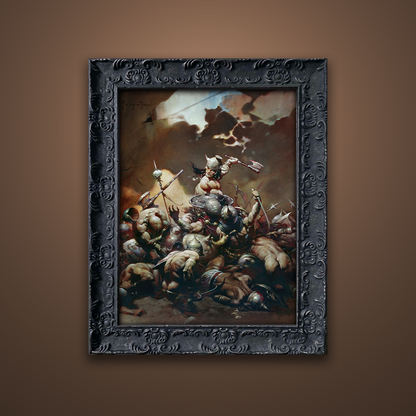 Frank Frazetta’s “The Destroyer” artwork from the Frazetta Art Museum&