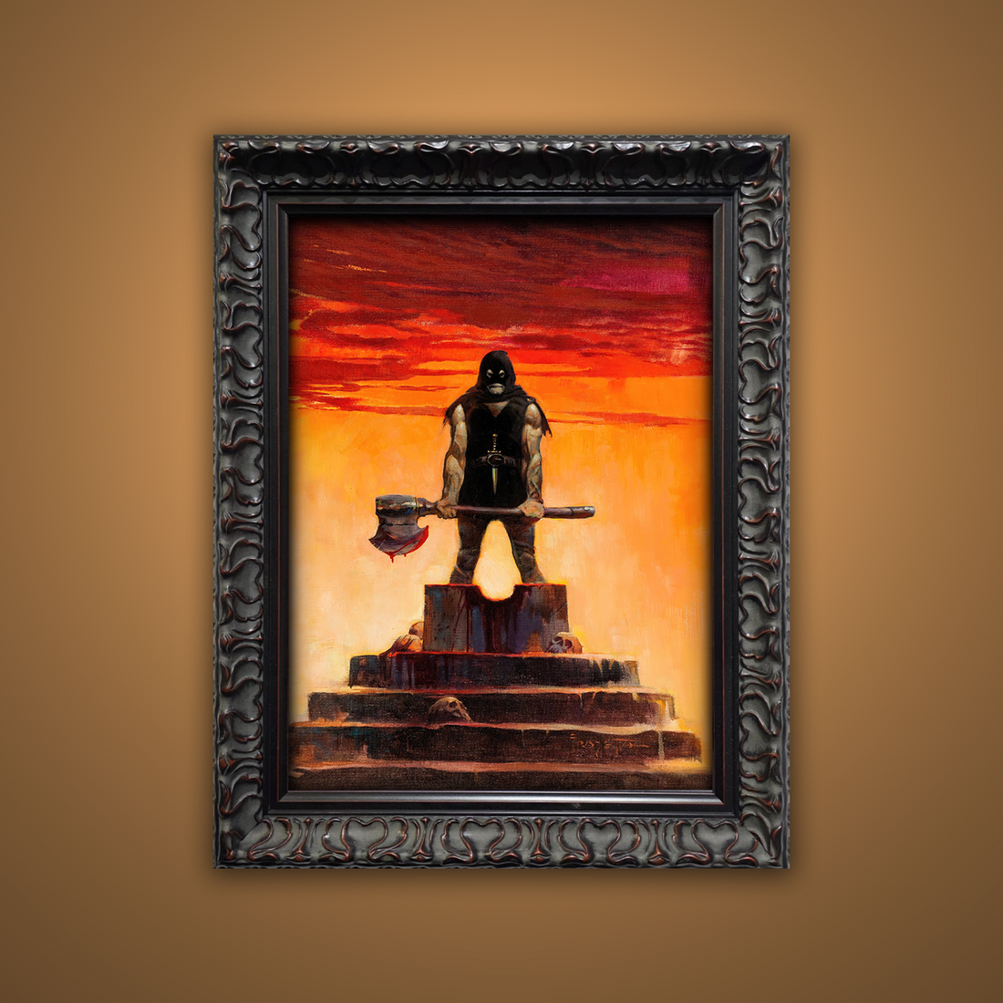 Frank Frazetta’s “Executioner” artwork from the Frazetta Art Museum&