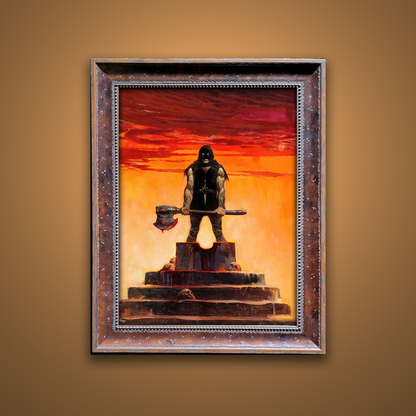 Frank Frazetta’s “Executioner” artwork from the Frazetta Art Museum&
