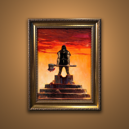 Frank Frazetta’s “Executioner” artwork from the Frazetta Art Museum&
