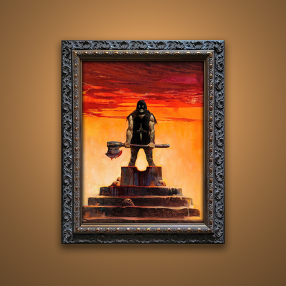 Frank Frazetta’s “Executioner” artwork from the Frazetta Art Museum&