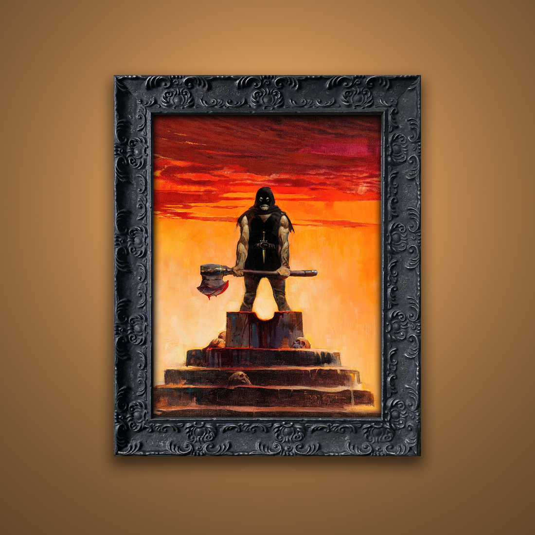 Frank Frazetta’s “Executioner” artwork from the Frazetta Art Museum&