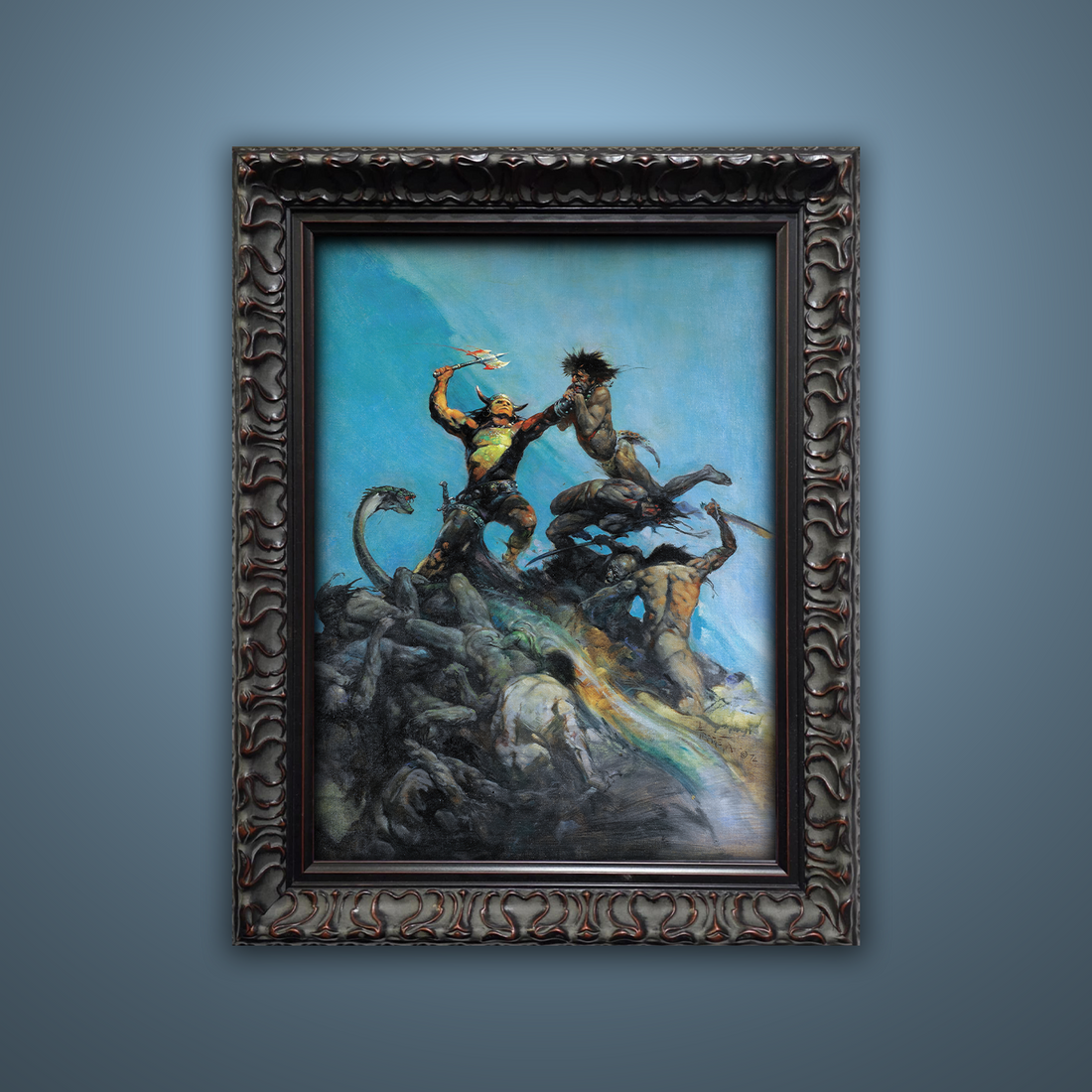 Frank Frazetta’s “The Indomitable” artwork from the Frazetta Art Museum&