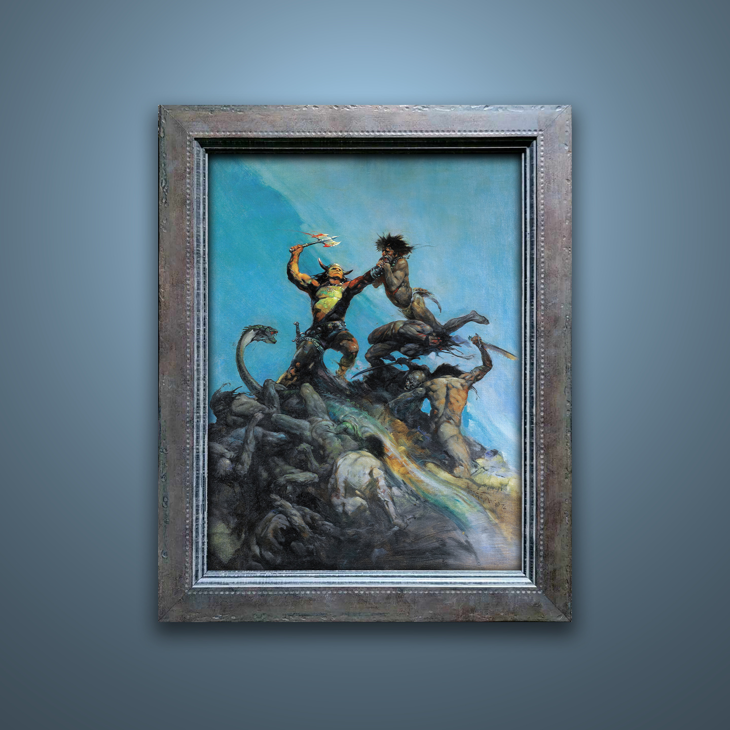 Frank Frazetta’s “The Indomitable” artwork from the Frazetta Art Museum&