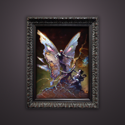 Frank Frazetta’s “Mothman” artwork from the Frazetta Art Museum&