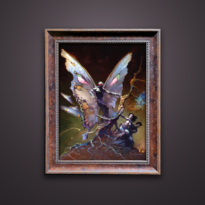 Frank Frazetta’s “Mothman” artwork from the Frazetta Art Museum&