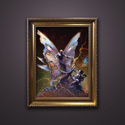 Frank Frazetta’s “Mothman” artwork from the Frazetta Art Museum&