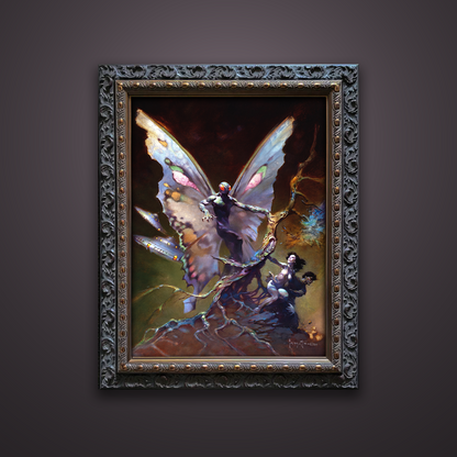 Frank Frazetta’s “Mothman” artwork from the Frazetta Art Museum&