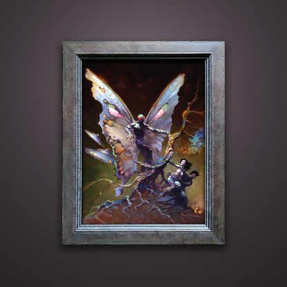 Frank Frazetta’s “Mothman” artwork from the Frazetta Art Museum&