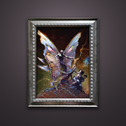 Frank Frazetta’s “Mothman” artwork from the Frazetta Art Museum&