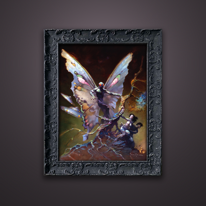 Frank Frazetta’s “Mothman” artwork from the Frazetta Art Museum&