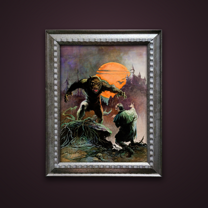 Frank Frazetta’s “The Wolfman” artwork from the Frazetta Art Museum&