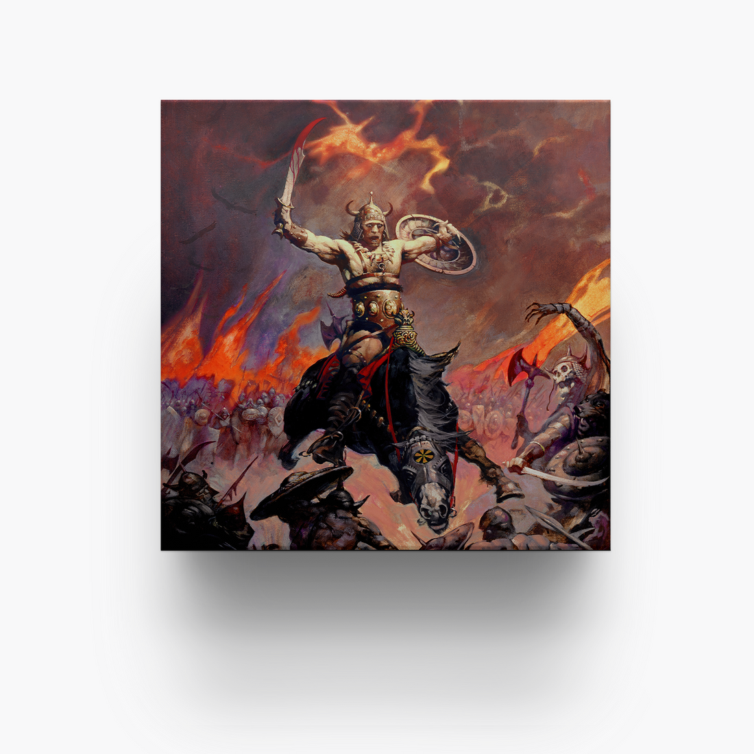 Frazetta 4x4 inch ceramic coaster featuring Frazetta&