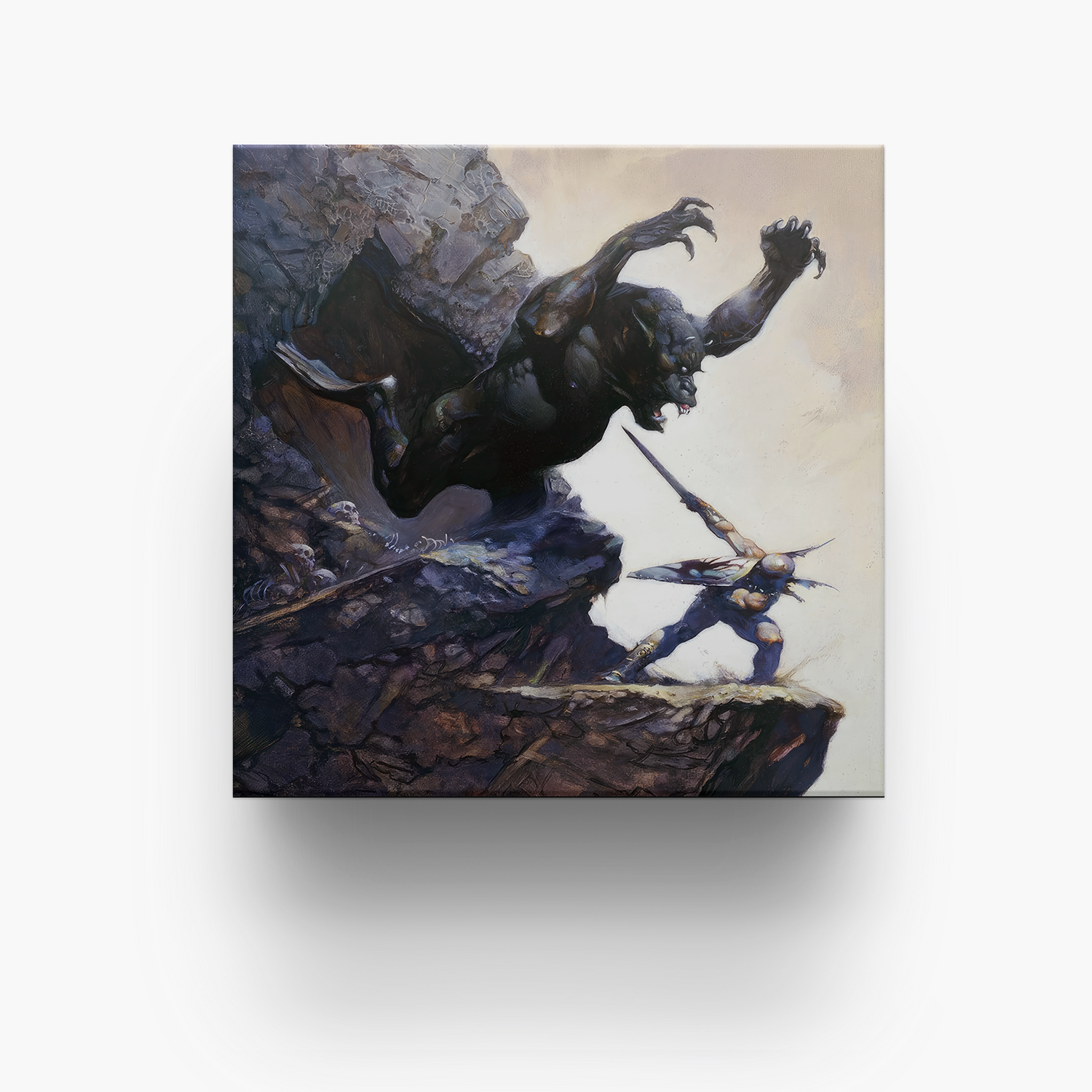 Frazetta 4x4 inch ceramic coaster featuring Frazetta&