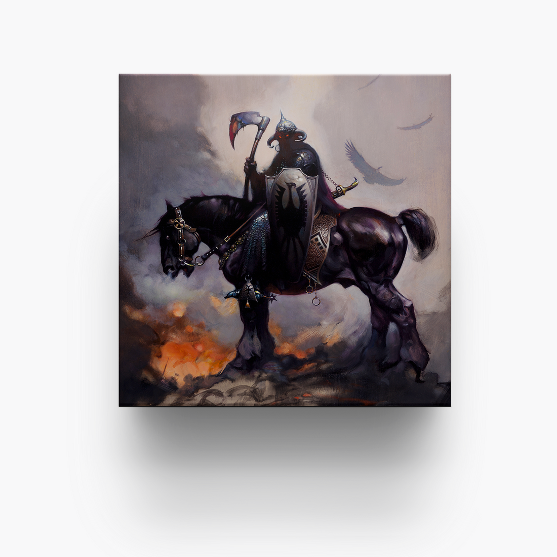 Frazetta 4x4 inch ceramic coaster featuring Frazetta&