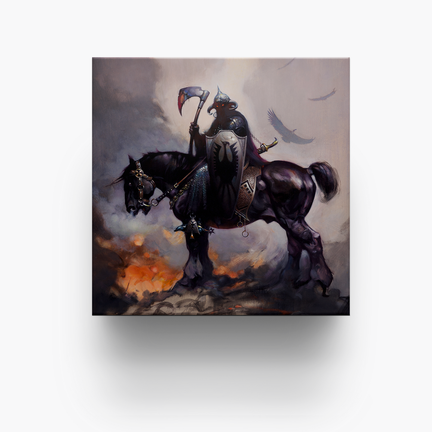 Frazetta 4x4 inch ceramic coaster featuring Frazetta&