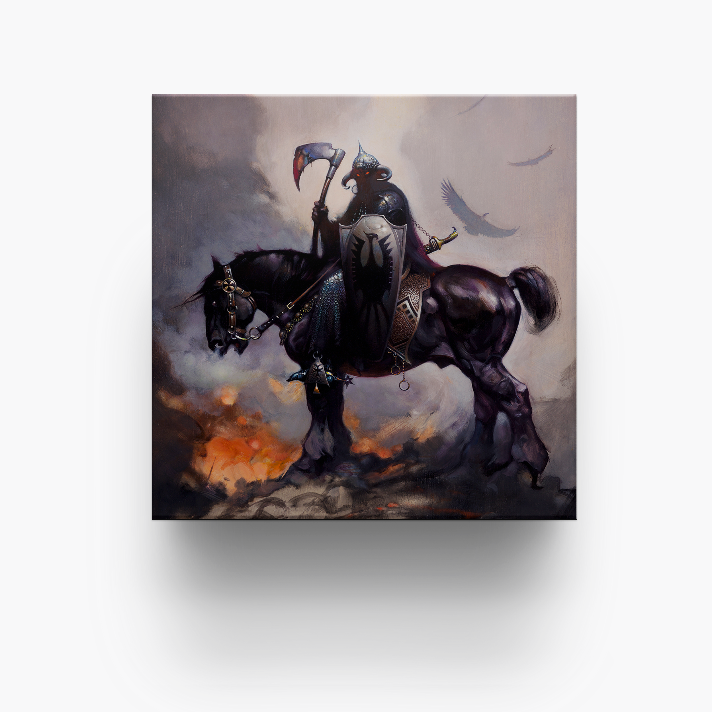 Frazetta 4x4 inch ceramic coaster featuring Frazetta&