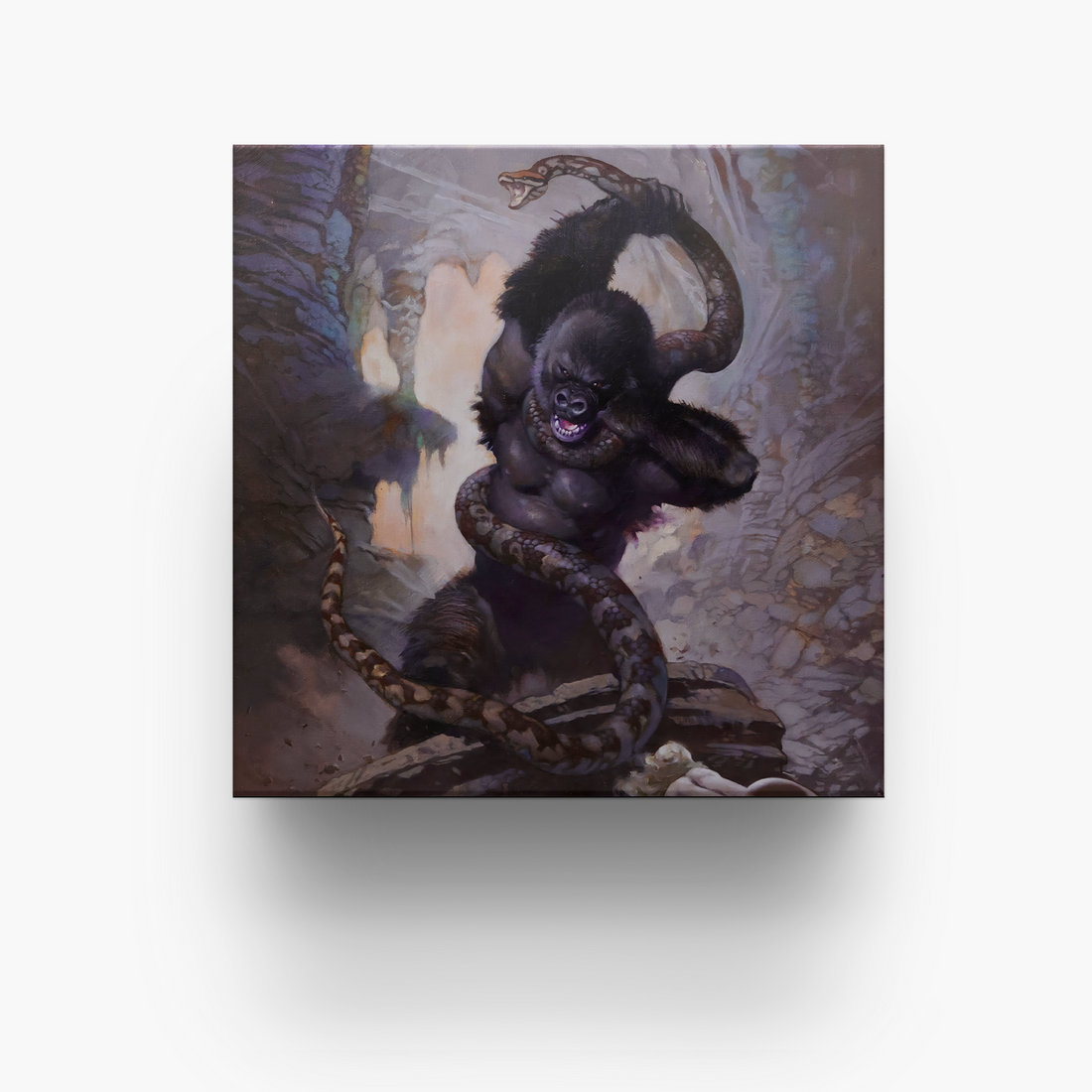 Frazetta 4x4 inch ceramic coaster featuring Frazetta&