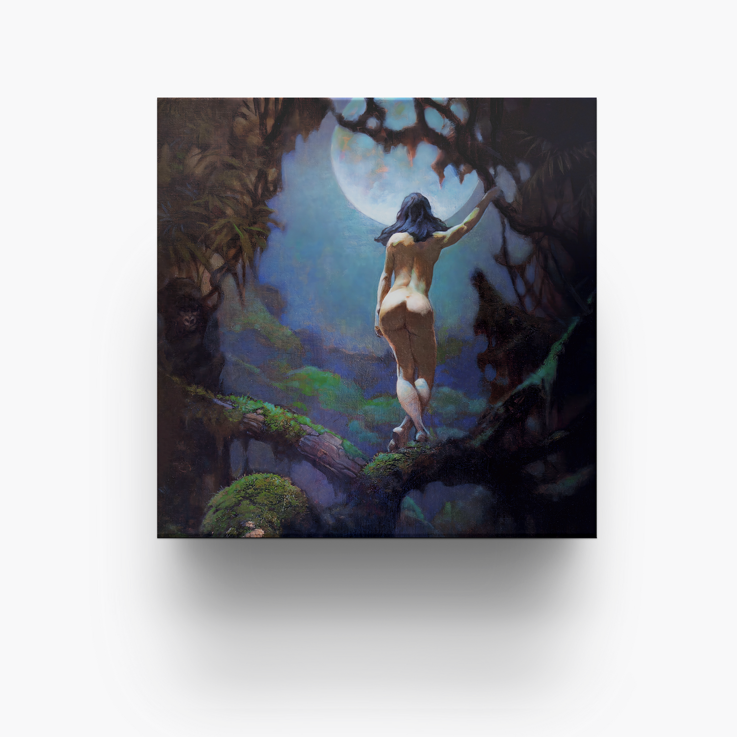 Frazetta 4x4 inch ceramic coaster featuring Frazetta&