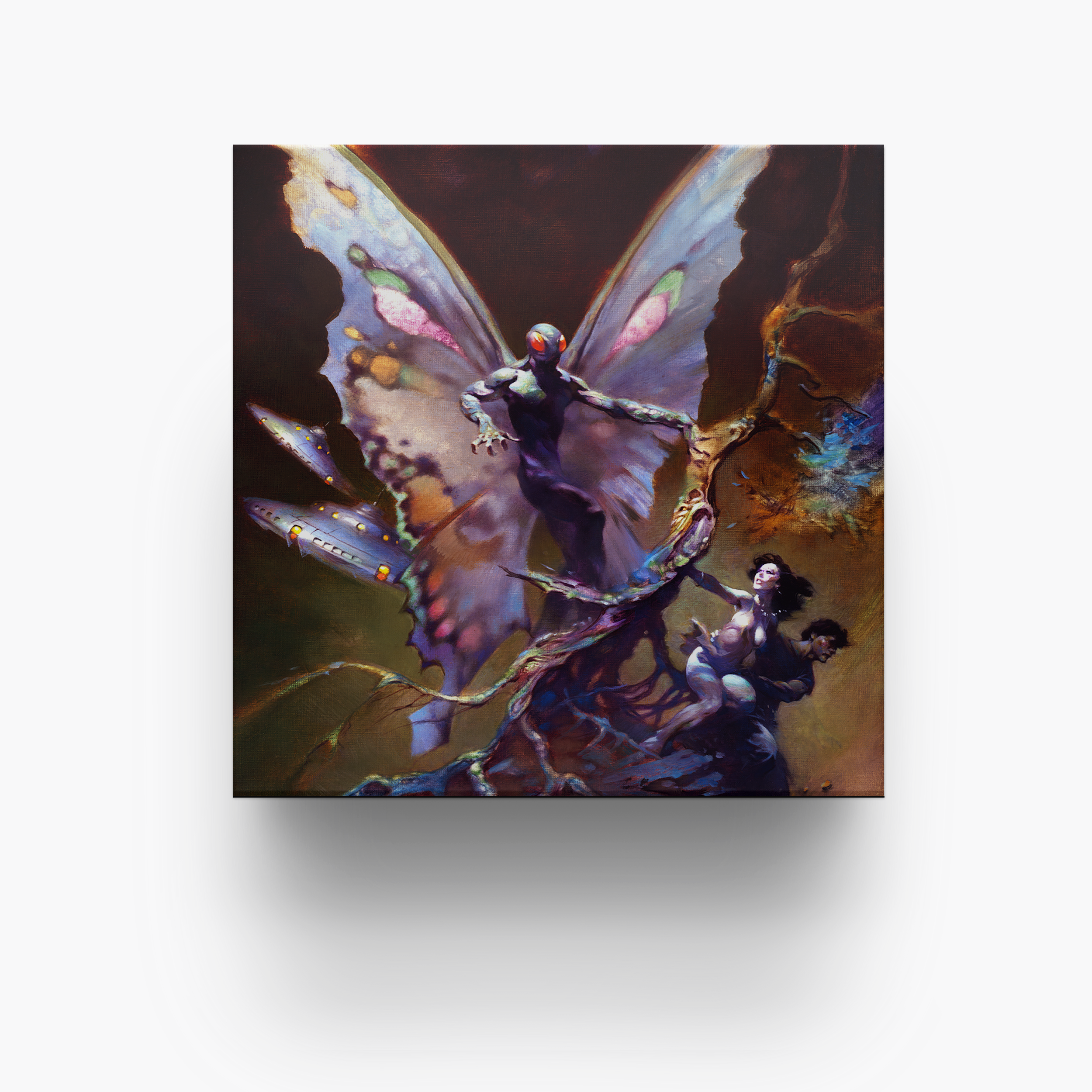 Frazetta 4x4 inch ceramic coaster featuring Frazetta&