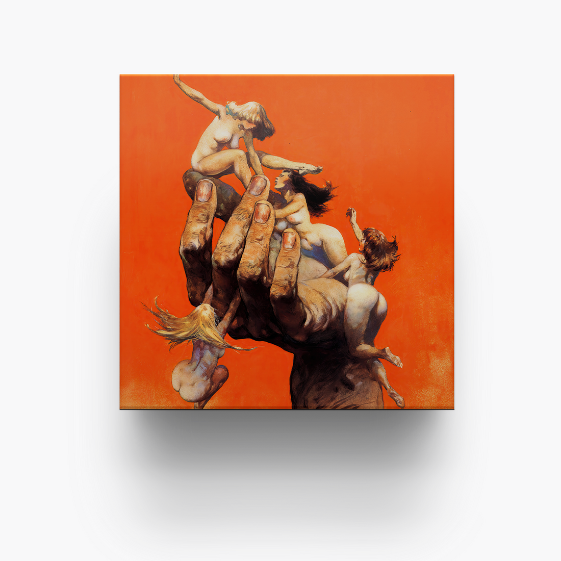 Frazetta 4x4 inch ceramic coaster featuring Frazetta&