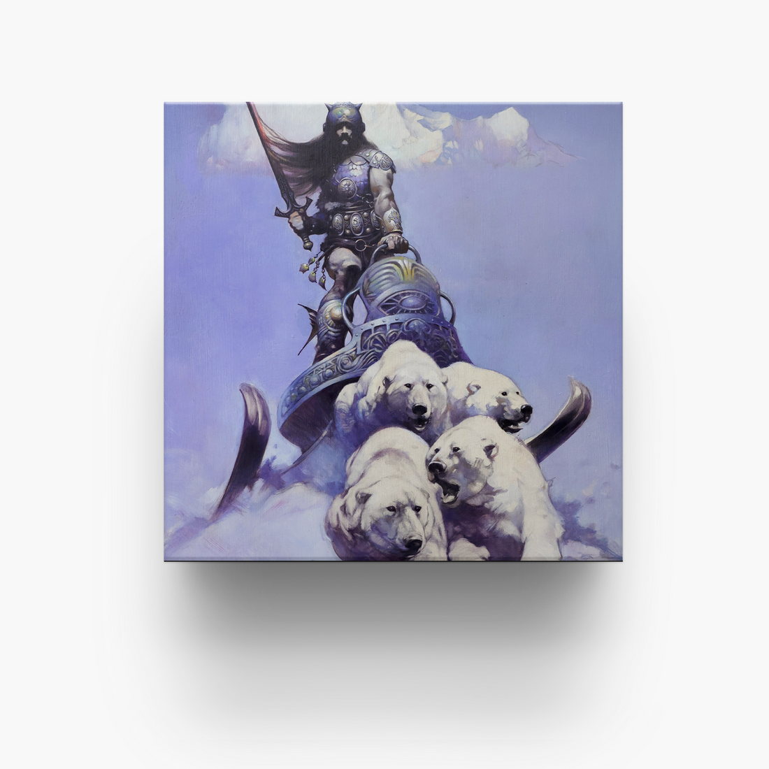 Frazetta 4x4 inch ceramic coaster featuring Frazetta&