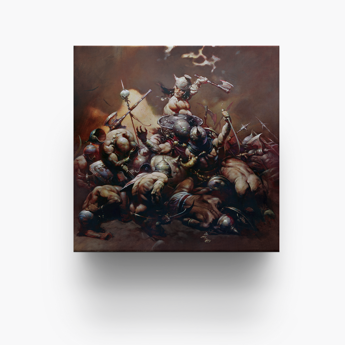 Frazetta 4x4 inch ceramic coaster featuring Frazetta&