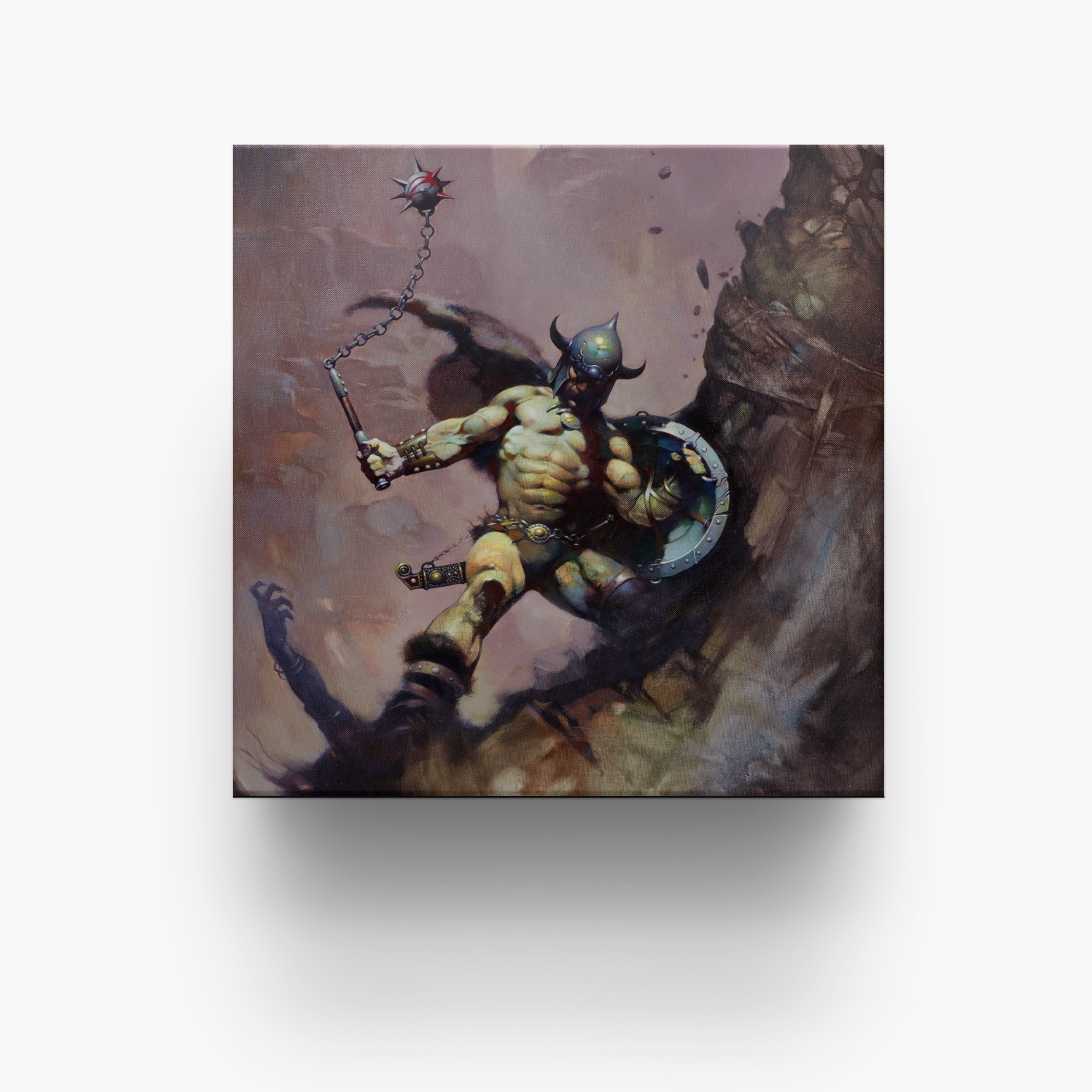 Frazetta 4x4 inch ceramic coaster featuring Frazetta&