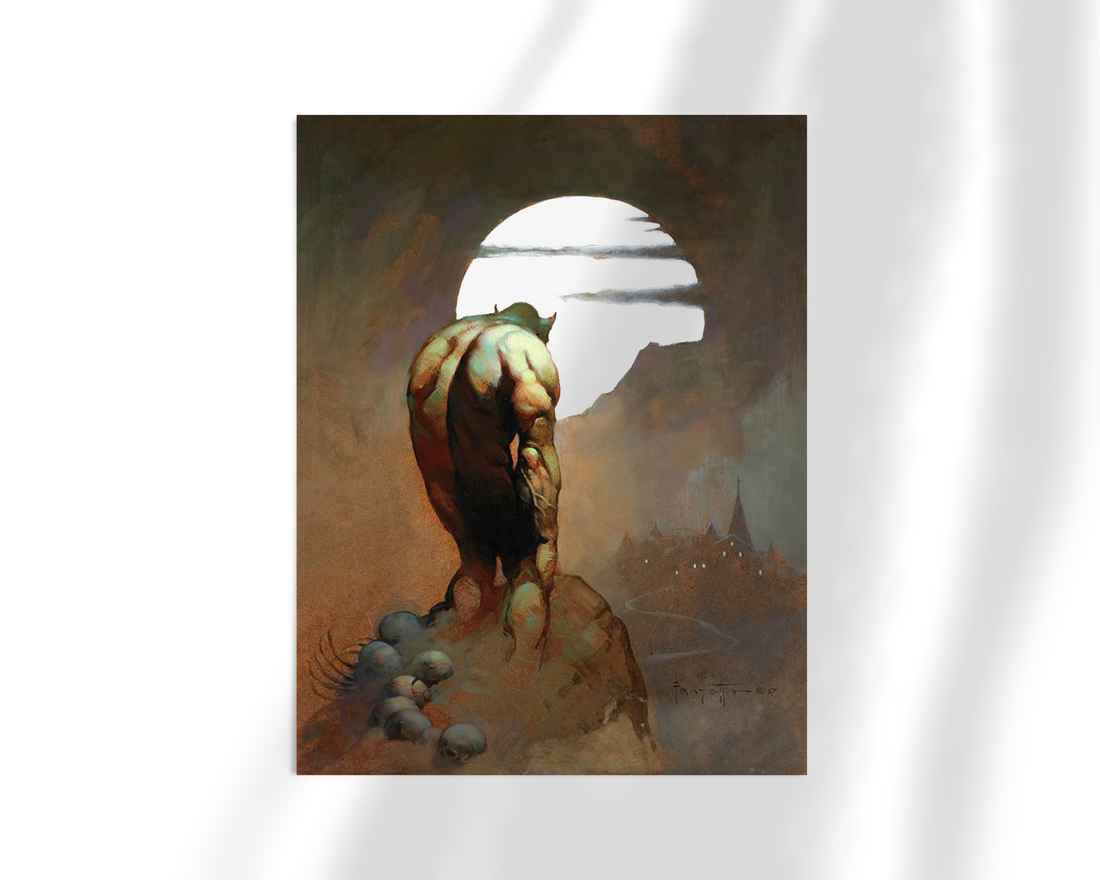 Unframed fine art print of Frank Frazetta’s &