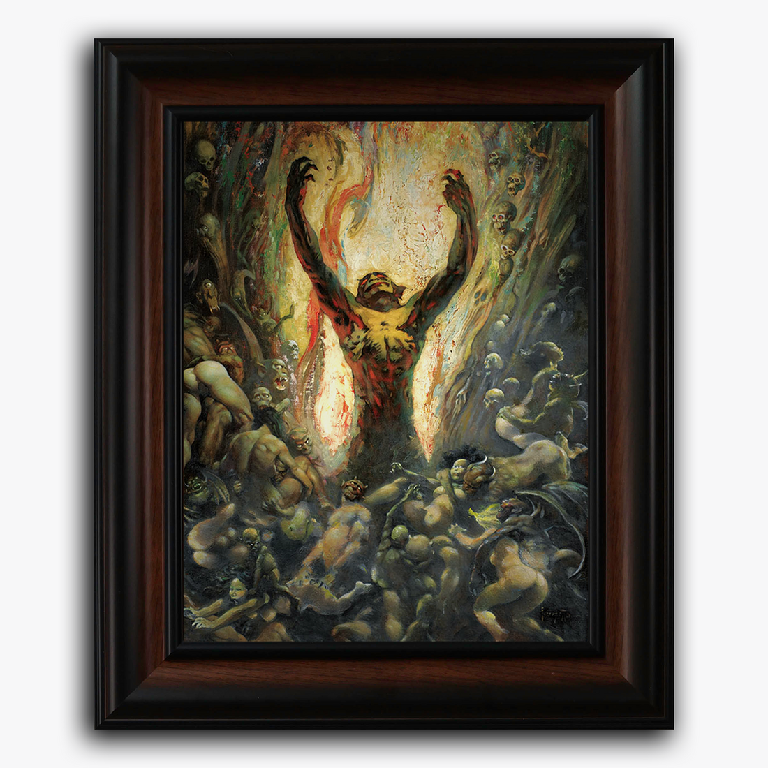 Framed fine art print of Frank Frazetta’s &