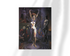 Unframed fine art print of Salome by Frank Frazetta. The central figure stands with arms raised in a sheer, flowing garment, surrounded by men cloaked in darkness, creating a mysterious and intense theatrical atmosphere.
