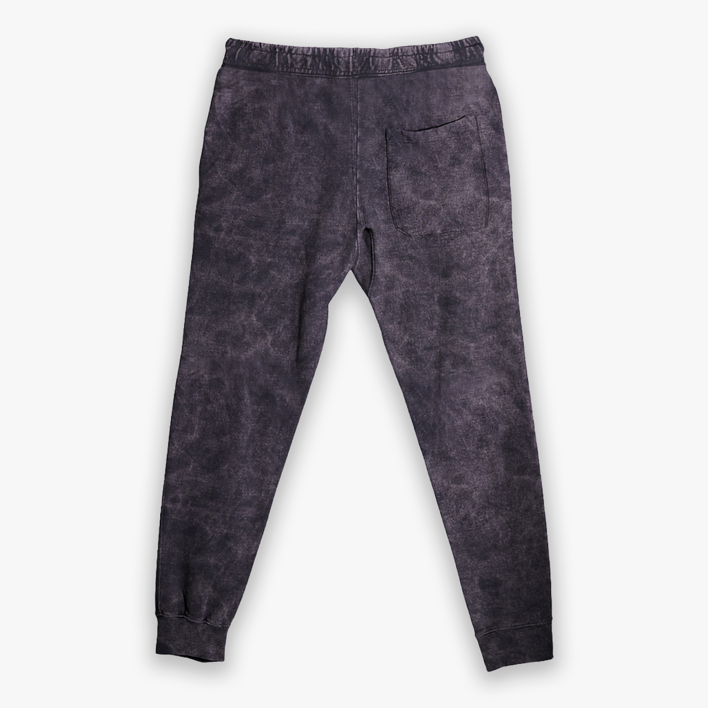 Back of Frazetta Logo Sweatpants – Comfortable Black Joggers Featuring a Large Rear Pocket