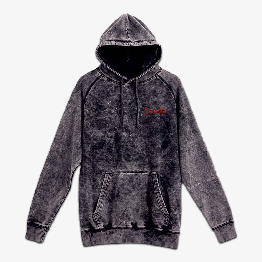 Front of Death Dealer Crimson Hoodie – Frank Frazetta’s Iconic Fantasy Artwork on a Premium Cotton Pullover