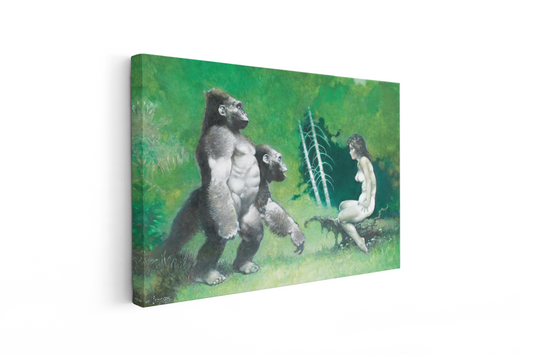 Gorillas Mini Wrap Around Canvas