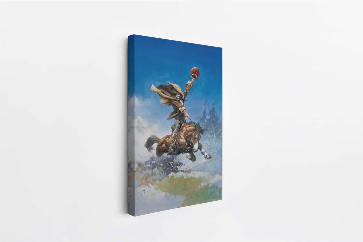 Headless Horseman Mini Wrap-Around Canvas Art