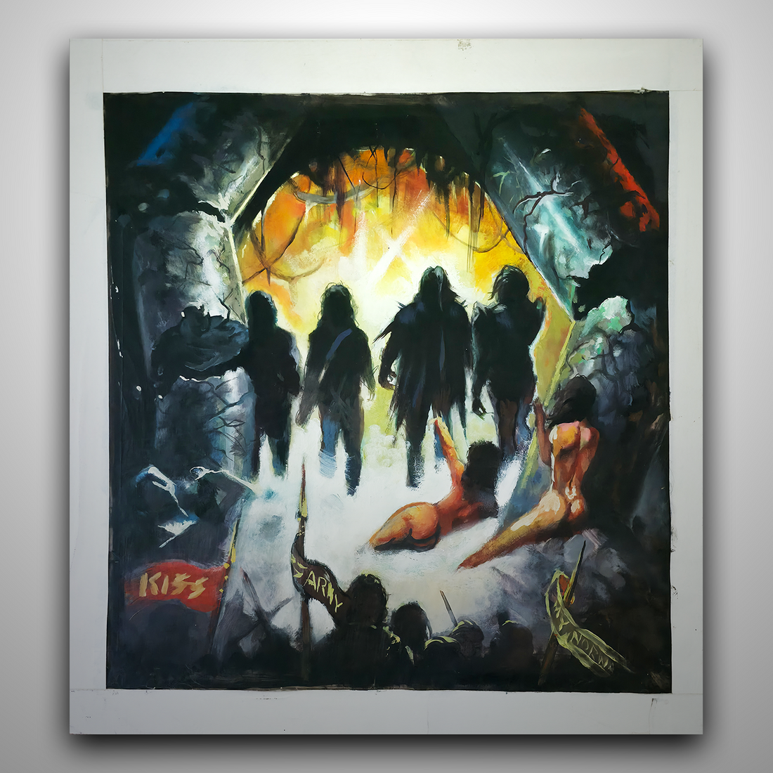 Ken Kelly Original Art: Love Gun Preliminary