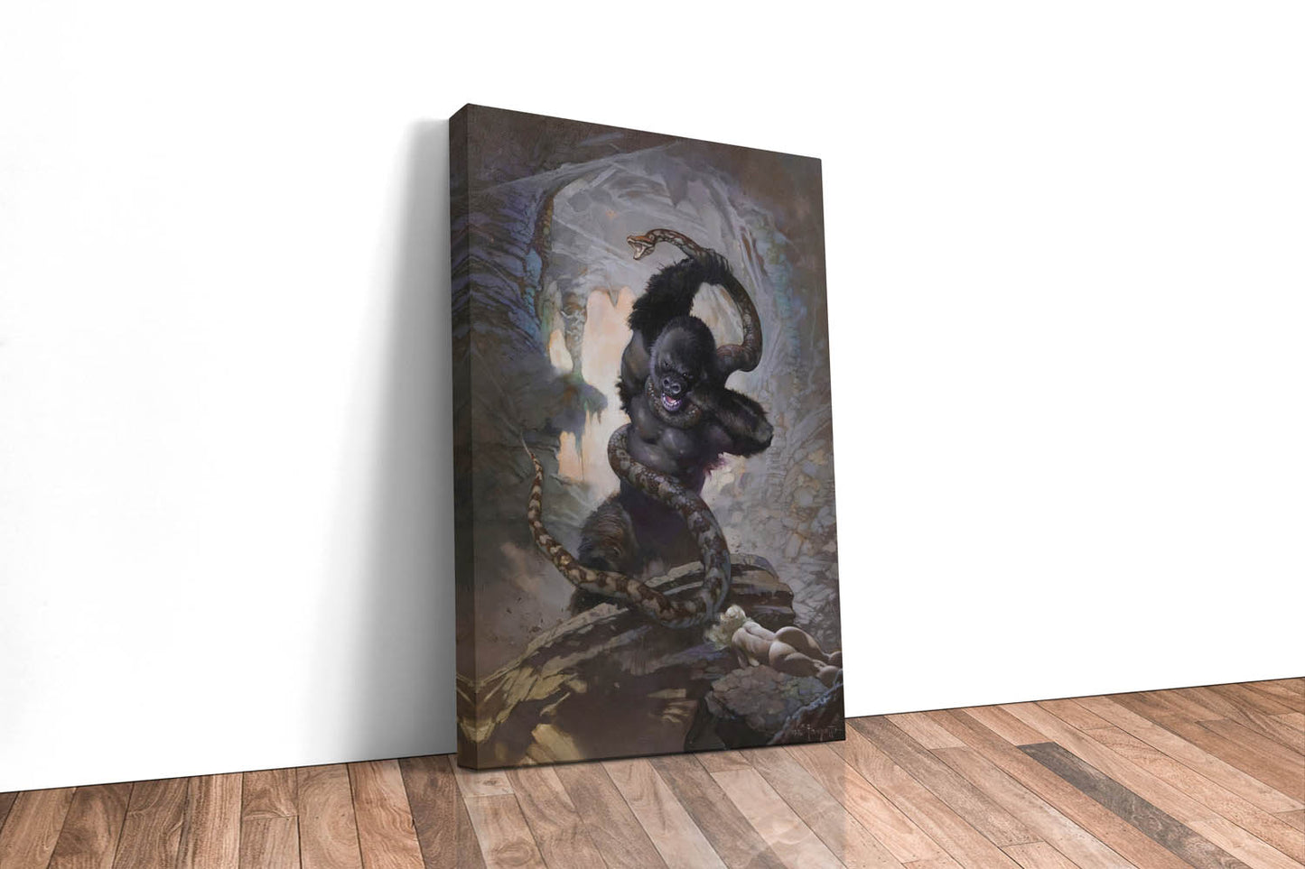 Kong with Snake Large Wrap Around Canvas
