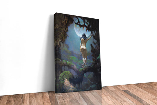 Moon's Rapture Large Wrap Around Canvas