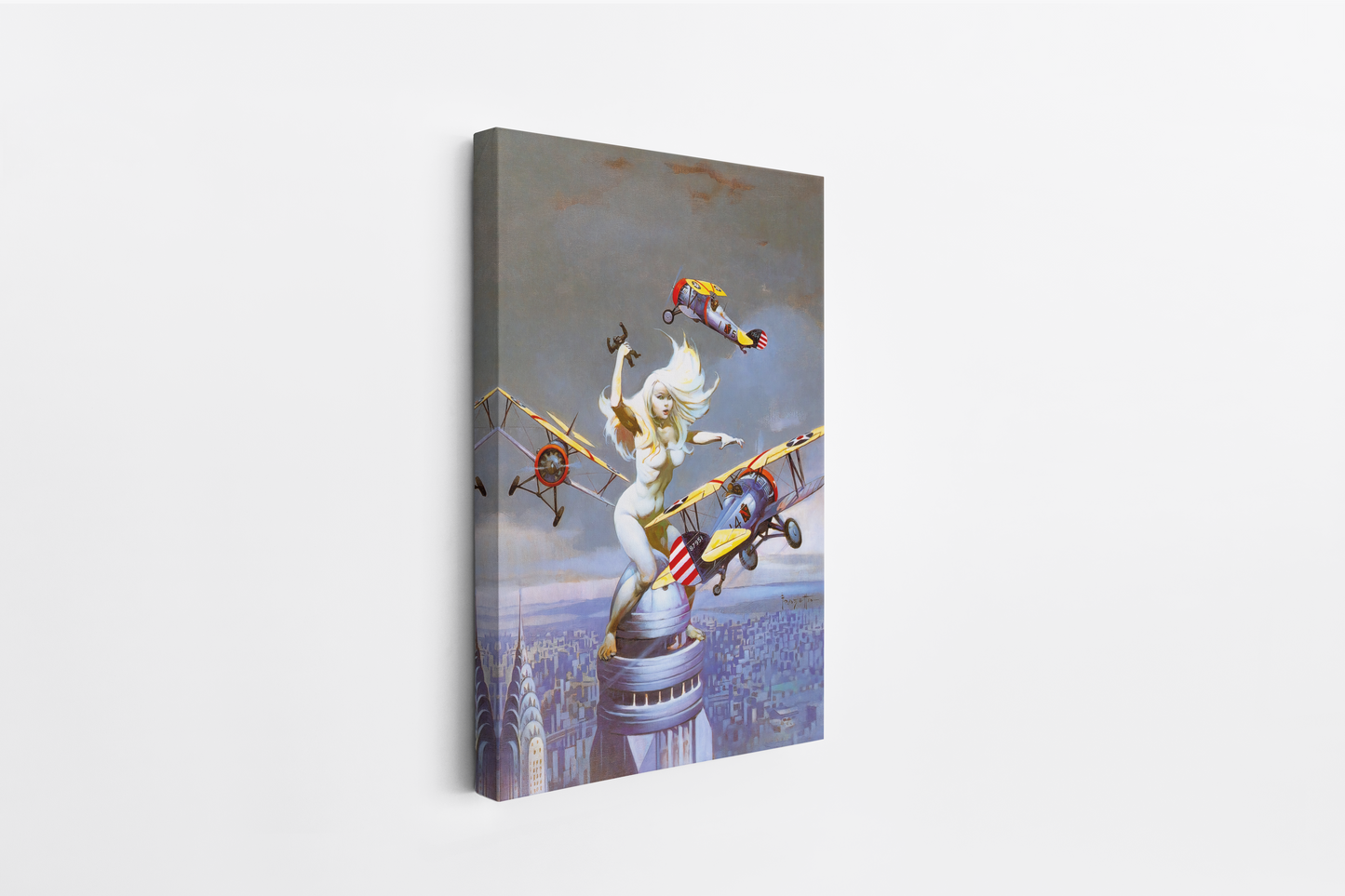 Queen Kong Mini Wrap-Around Canvas Art