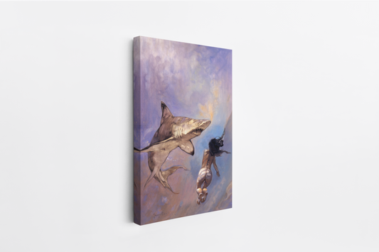 Requiem of a Shark Mini Wrap-Around Canvas Art