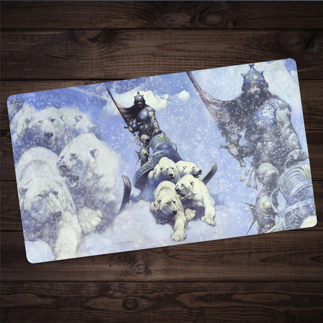 Inked Gaming Silver Warrior Playmat