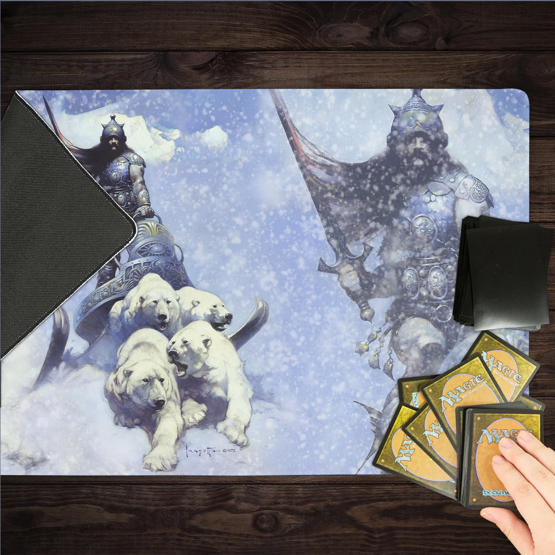 Inked Gaming Frazetta's Silver Warrior Playmat