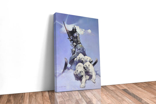 Silver Warrior Large Wrap Around Canvas